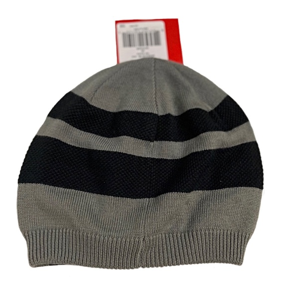 NWT TNF The North Face Black / Grey Striped Brigadier Knit Beanie, Unisex - Picture 2 of 14
